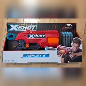 NEW ZURU X-Shot Reflex 6 Soft Bullet Dart Gun